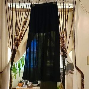 Sheer midi skirt